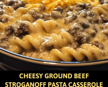 👉  Ground Beef Stroganoff PastaCasserole