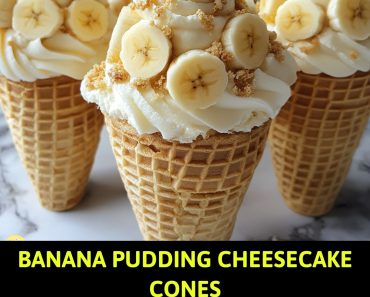 👉Banana Pudding Cheesecake Cones