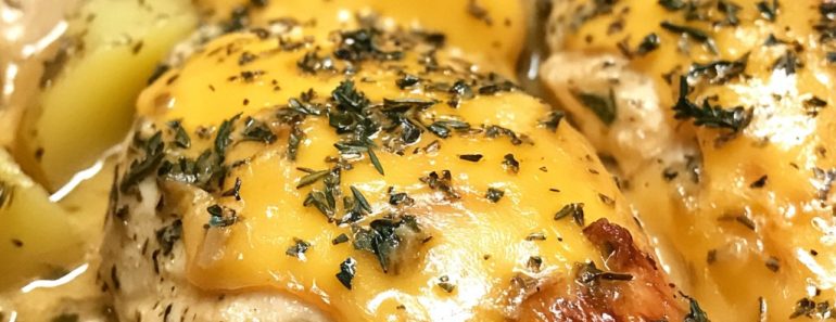 👉Slow Cooker GarlicHerbChicken