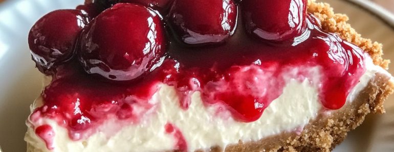 👉NoBake CherryCheesecake