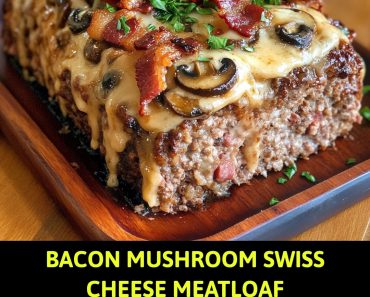 👉MushroomSwiss Cheese Meatloaf