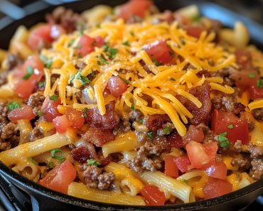 👉Loaded BaconCheeseburgerPasta