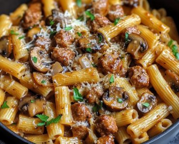 👉Balsamic MushroomSausage Pasta