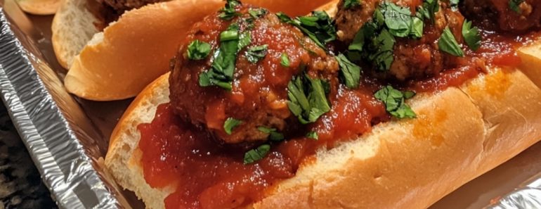 👉Meatball Parmesan Subs