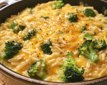 👉One Pot Broccoli Cheese Orzo 👉One Pot Broccoli Cheese Orzo