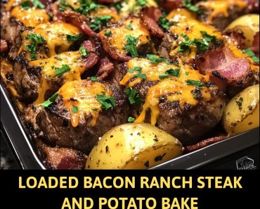👉LoadedBacon Ranch SteakPotato Bake