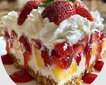 NoBake Strawberry Split Cake