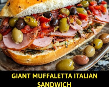 👉Giant Muffaletta Italian Sandwich