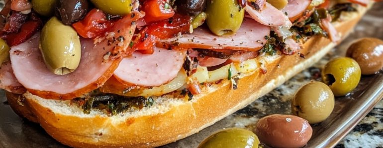 👉Giant Muffaletta Italian Sandwich 👉Giant Muffaletta Italian Sandwich