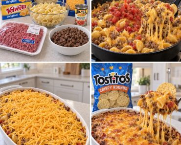 Cheesy Beef Taco Pasta Bake