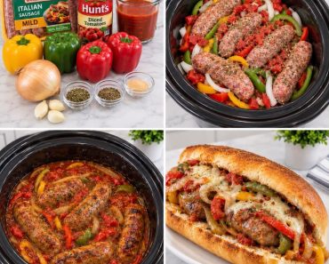 Slow Cooker Italian Sausage & Peppers