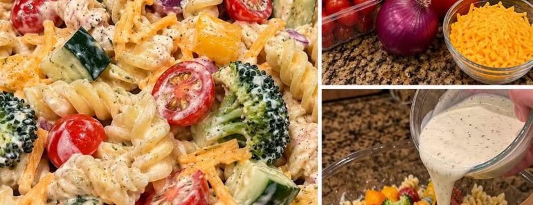 Creamy Ranch Pasta Salad