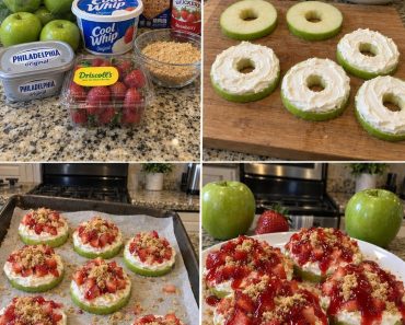 Strawberry Cheesecake Apple Rings