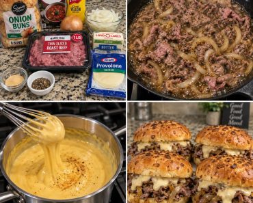 Hot Roast Beef Cheddar Sandwiches