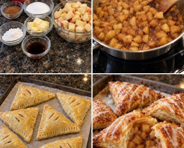 Homemade Apple Turnovers with Vanilla Glaze