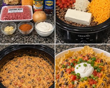 Crockpot Cheesy Beef Nachos