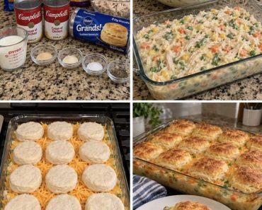 Chicken Pot Pie Biscuit Casserol