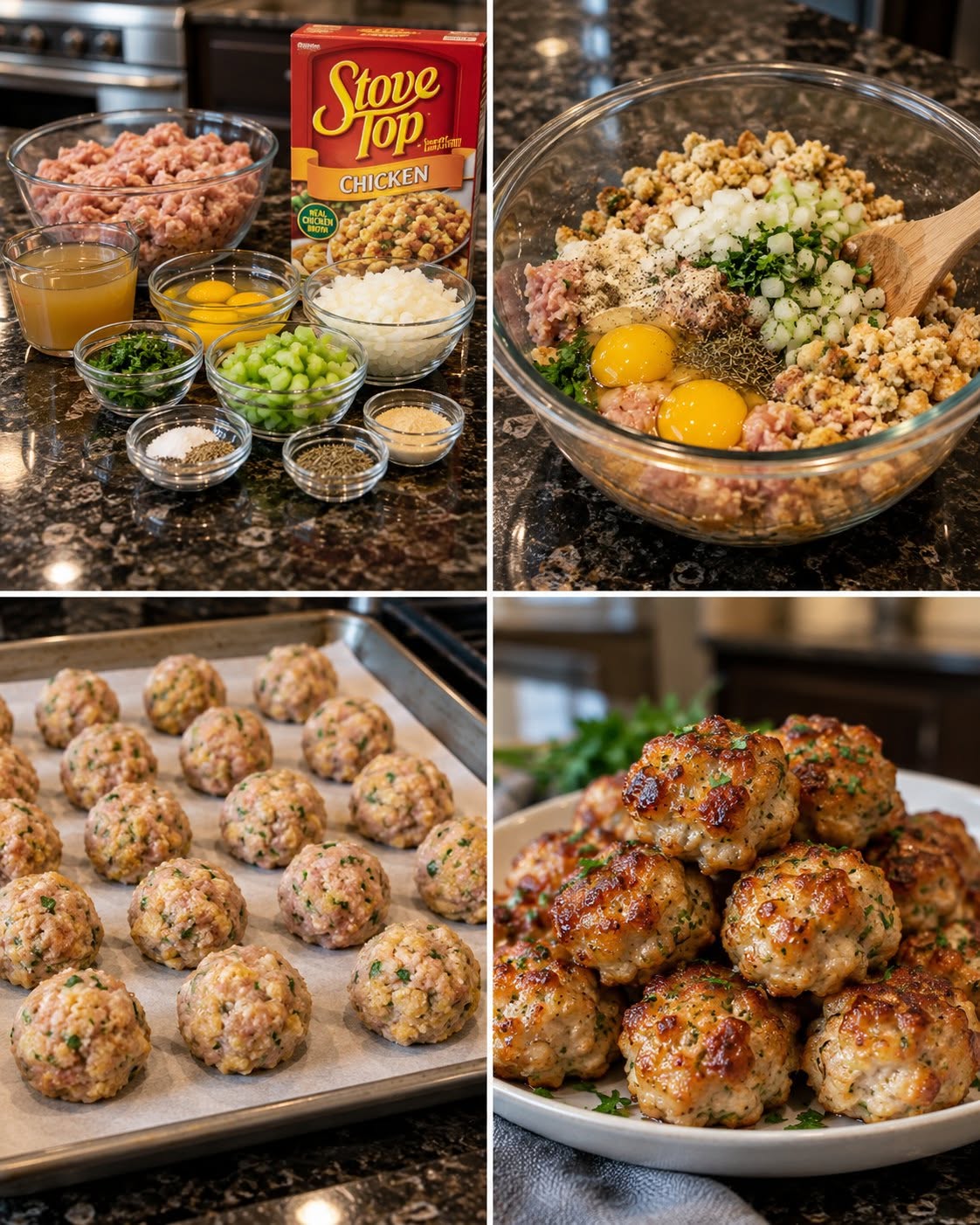 Turkey Stuffing Meatballs – Recipes on a Budget