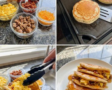 Loaded Pancake Breakfast Tacos
