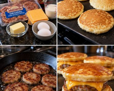 Maple Sausage Pancake Sandwiches
