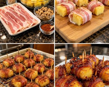 Bacon-Wrapped Pineapple Bites