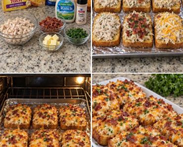 Chicken Bacon Ranch Garlic Toast