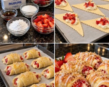 Strawberry Cheesecake Crescent Bites