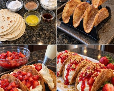 Strawberry Cheesecake Tacos